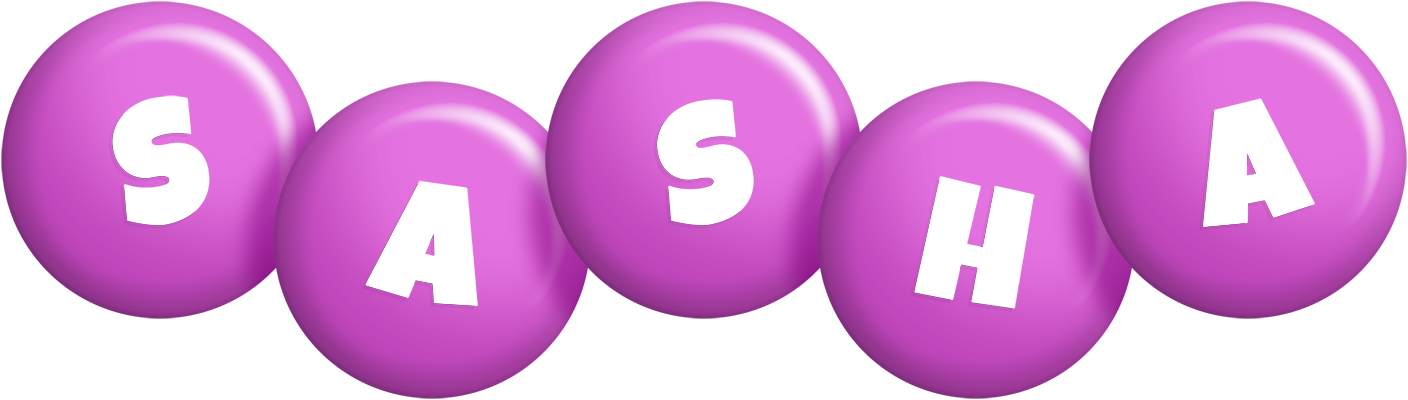 Sasha candy-purple logo
