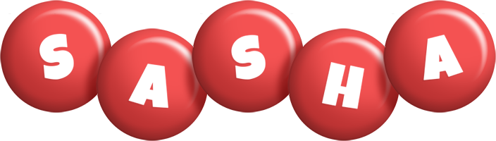 Sasha candy-red logo