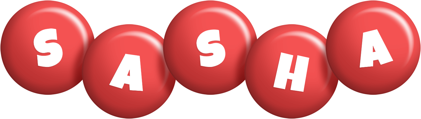 Sasha candy-red logo