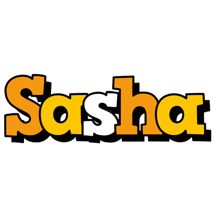Sasha cartoon logo