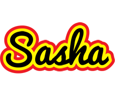 Sasha flaming logo