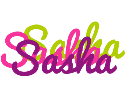 Sasha flowers logo