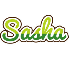 Sasha golfing logo