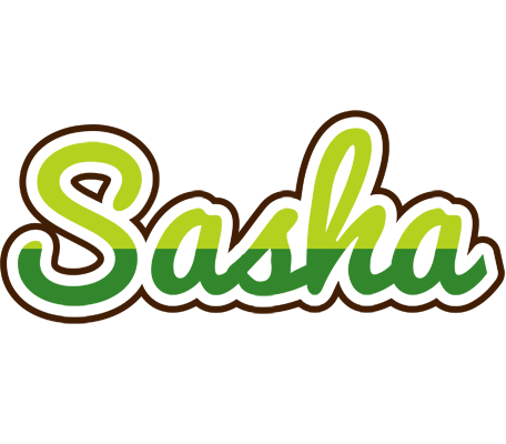 Sasha golfing logo