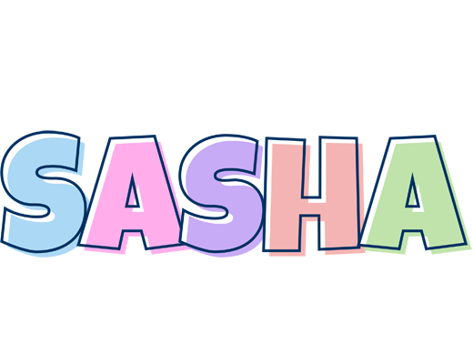 Sasha pastel logo