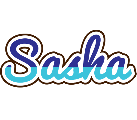 Sasha raining logo