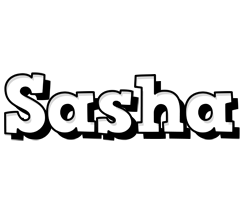 Sasha snowing logo