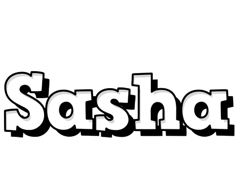 Sasha snowing logo