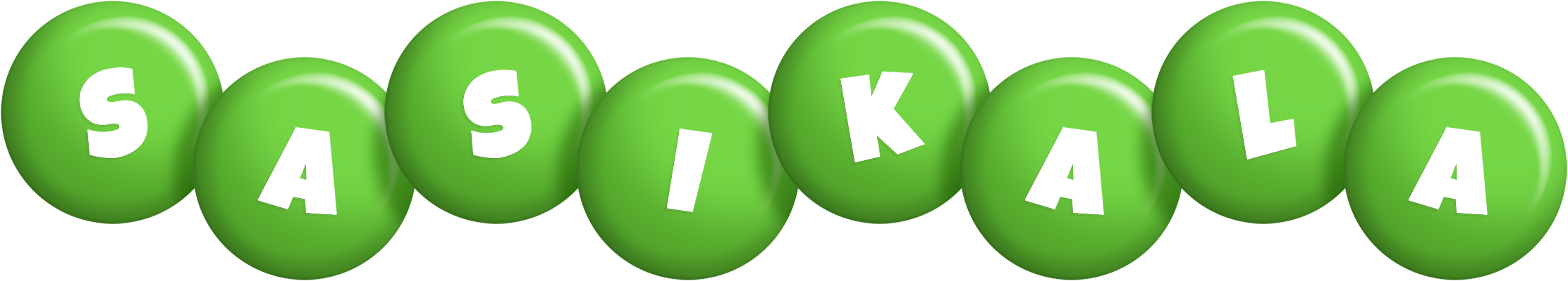 Sasikala candy-green logo