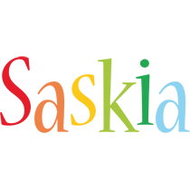 Saskia birthday logo