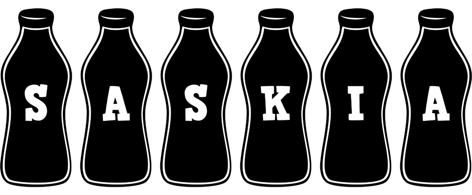 Saskia bottle logo