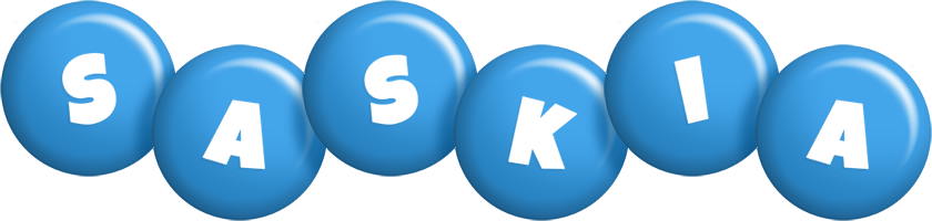 Saskia candy-blue logo