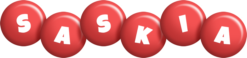 Saskia candy-red logo