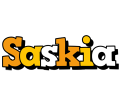 Saskia cartoon logo
