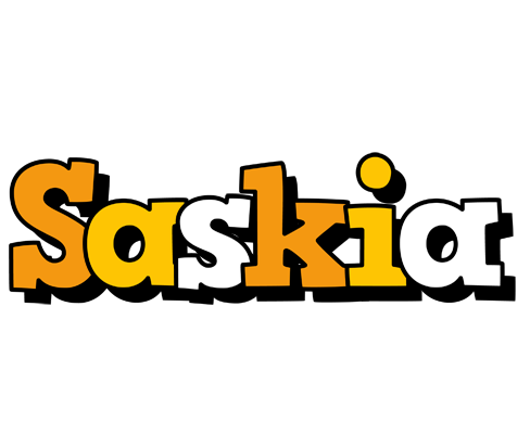 Saskia cartoon logo