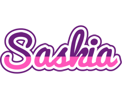 Saskia cheerful logo