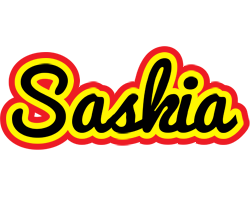 Saskia flaming logo