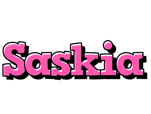 Saskia girlish logo