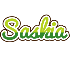Saskia golfing logo