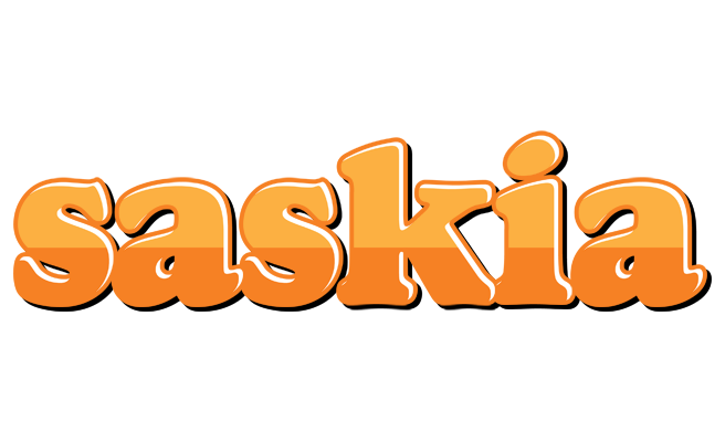 Saskia orange logo