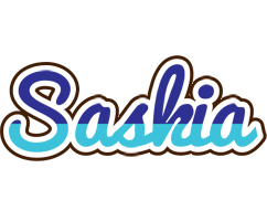 Saskia raining logo