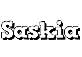 Saskia snowing logo