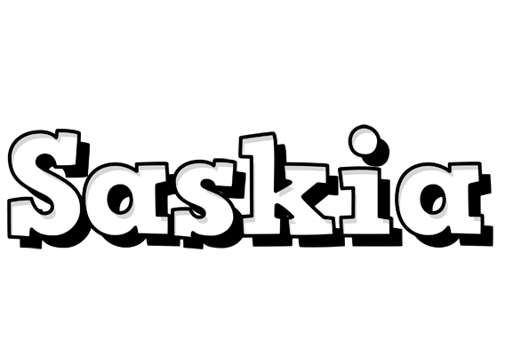 Saskia snowing logo