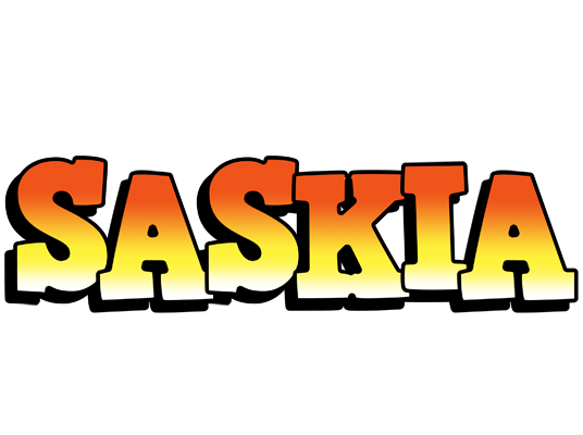Saskia sunset logo