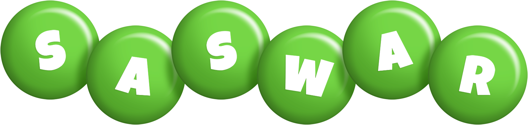 Saswar candy-green logo