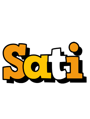 Sati cartoon logo