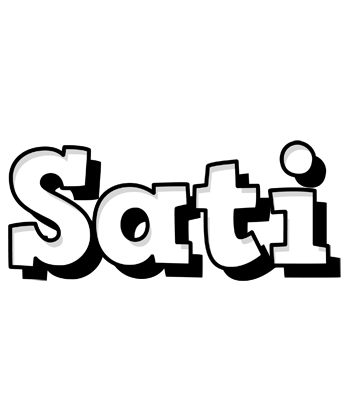 Sati snowing logo