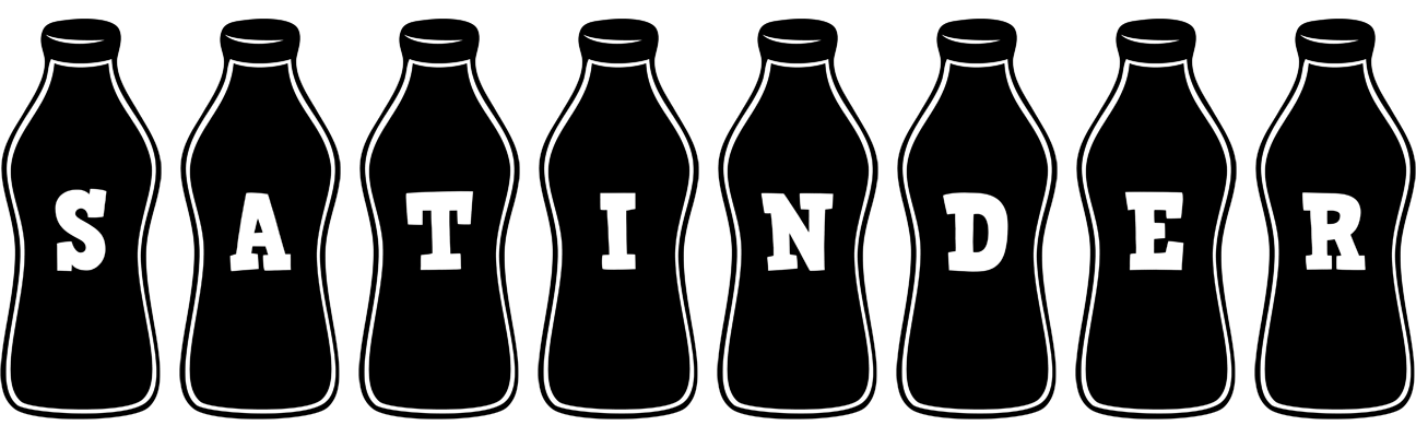 Satinder bottle logo