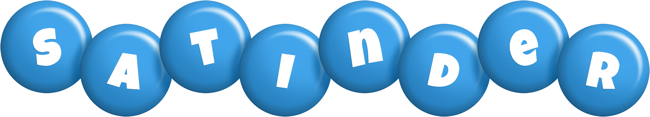 Satinder candy-blue logo
