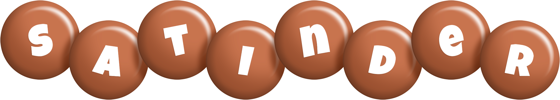 Satinder candy-brown logo