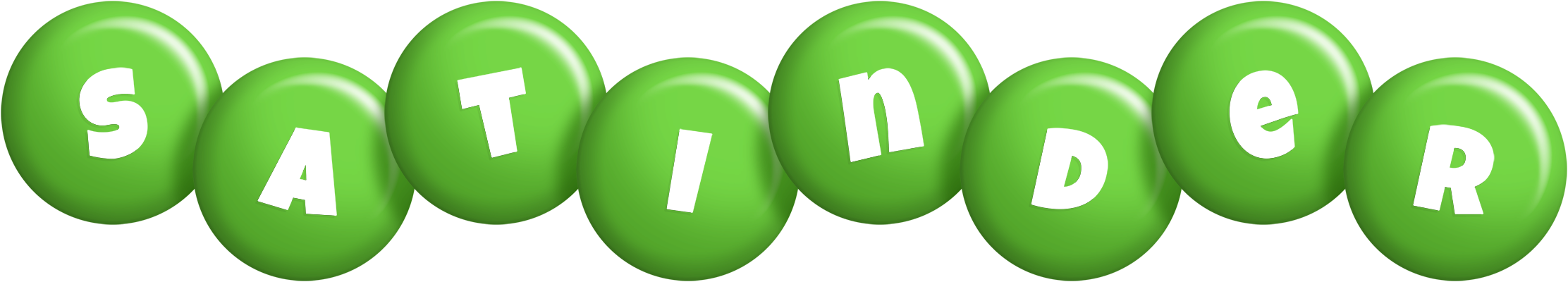 Satinder candy-green logo