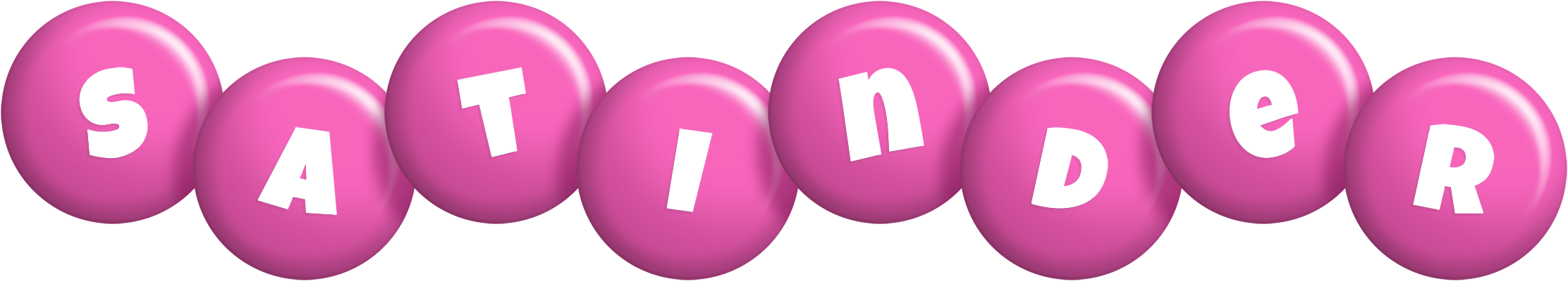 Satinder candy-pink logo