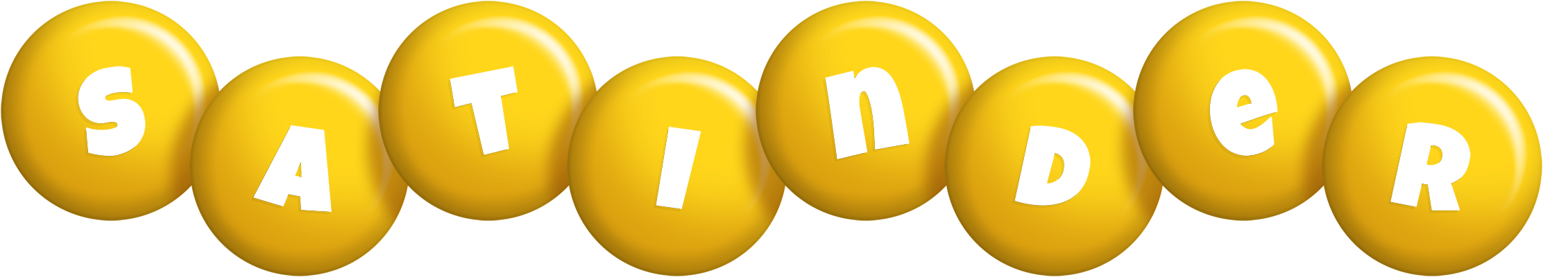 Satinder candy-yellow logo