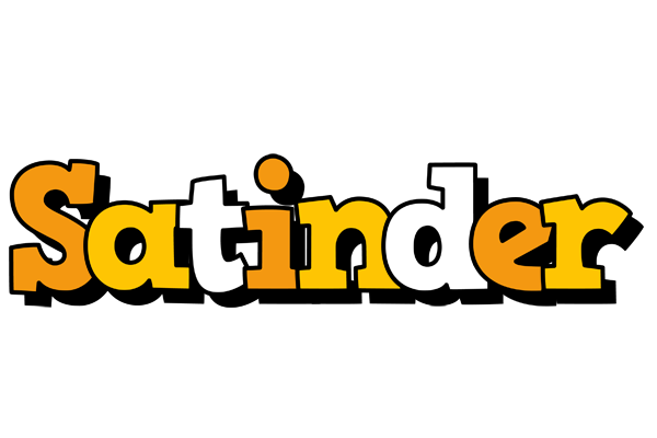 Satinder cartoon logo