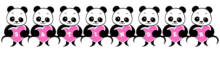 Satinder love-panda logo