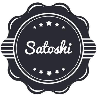 Satoshi badge logo