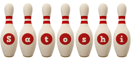 Satoshi bowling-pin logo