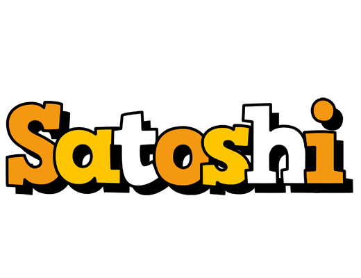 Satoshi cartoon logo
