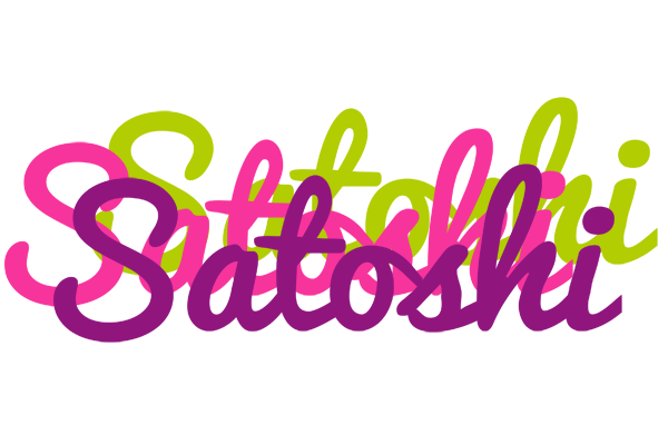 Satoshi flowers logo