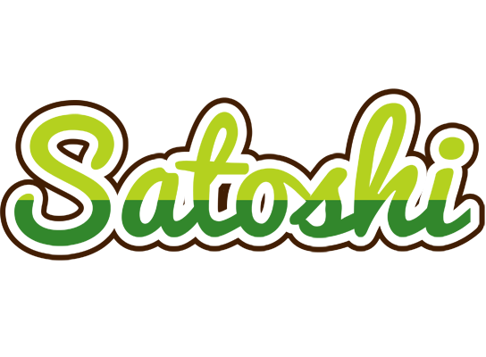 Satoshi golfing logo
