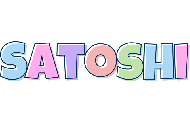 Satoshi pastel logo
