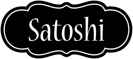 Satoshi welcome logo