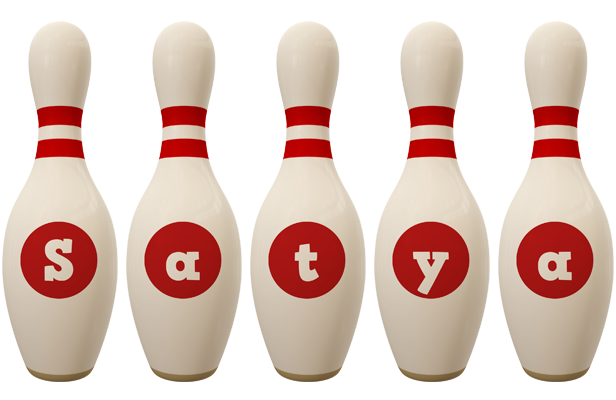 Satya bowling-pin logo