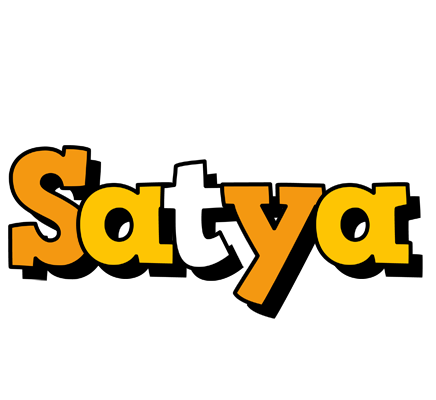 Satya cartoon logo