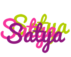 Satya flowers logo