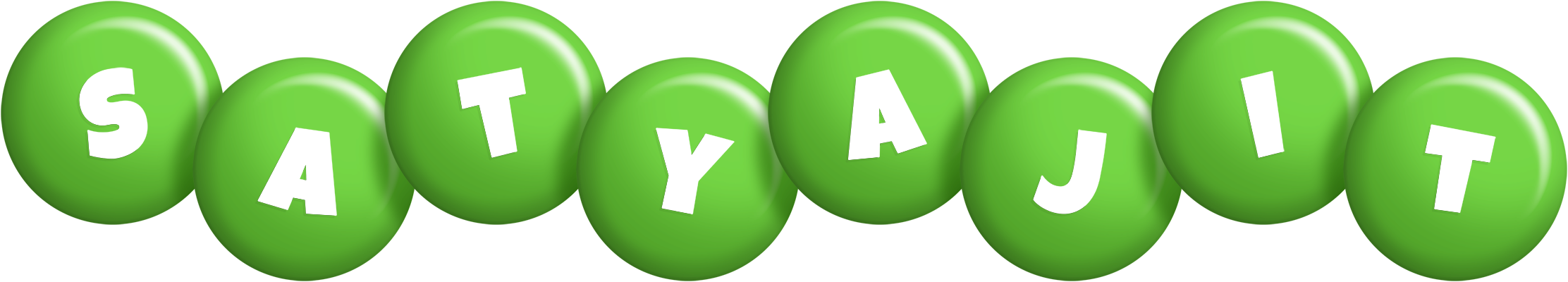 Satyajit candy-green logo